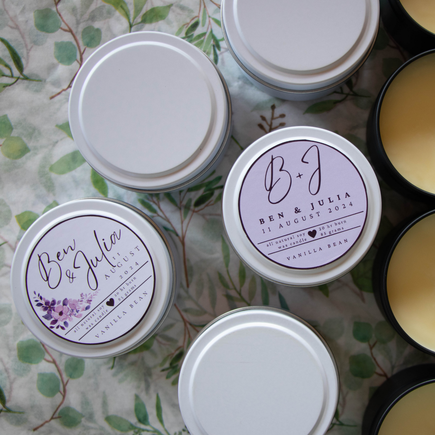 Wedding Favour Candles