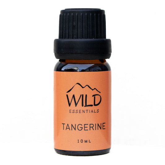 Photo of a 10ml bottle of Tangerine Essential Oil from Wild Essentials