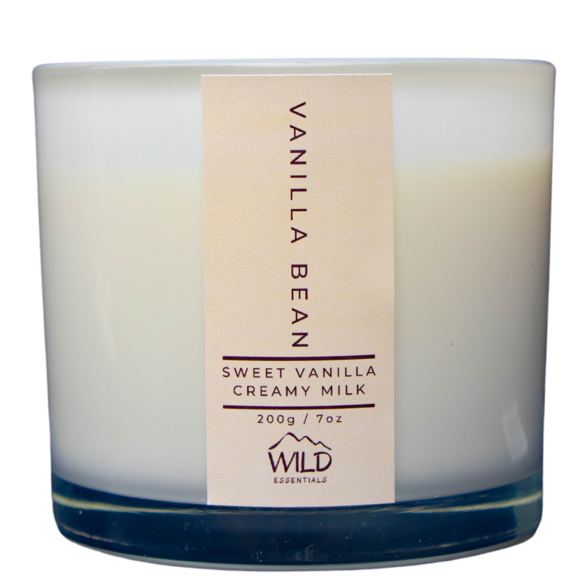 Photo of the Vanilla Bean Luxury Candle from Wild Essentials. 