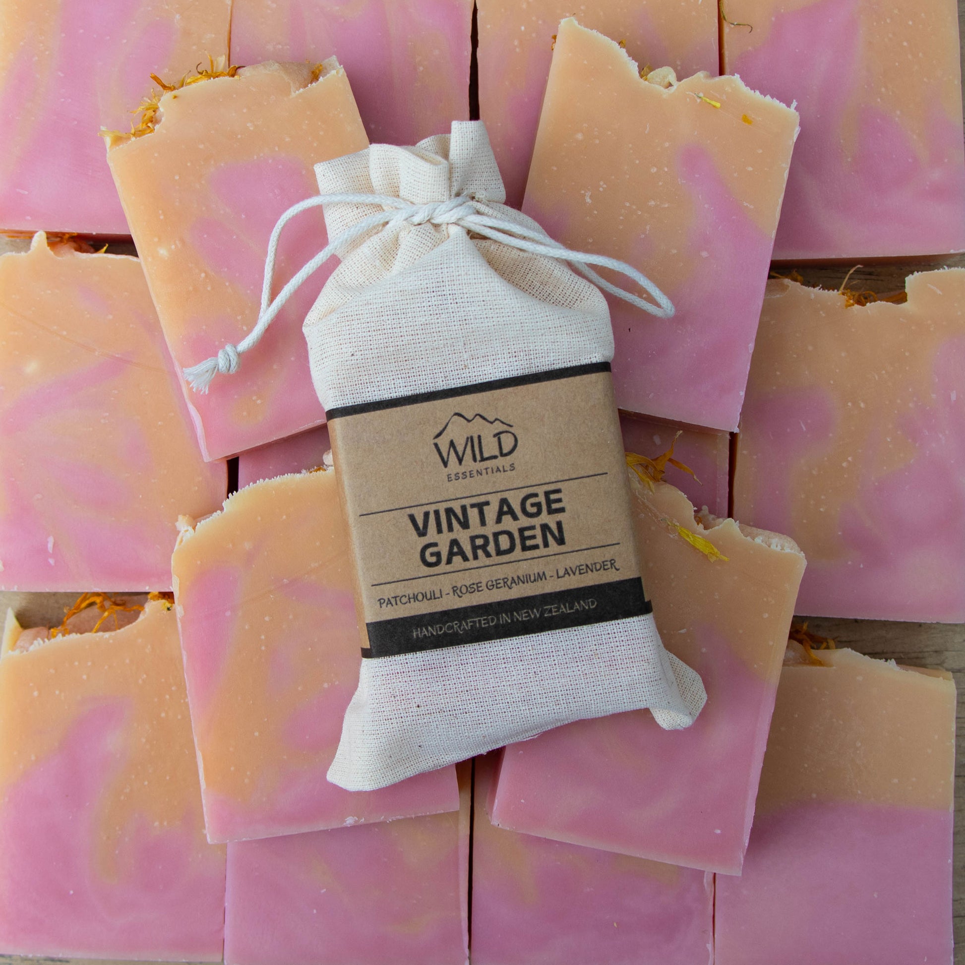 Photo of the Vintage Garden Bar Soap handcrafted by Wild Essentials